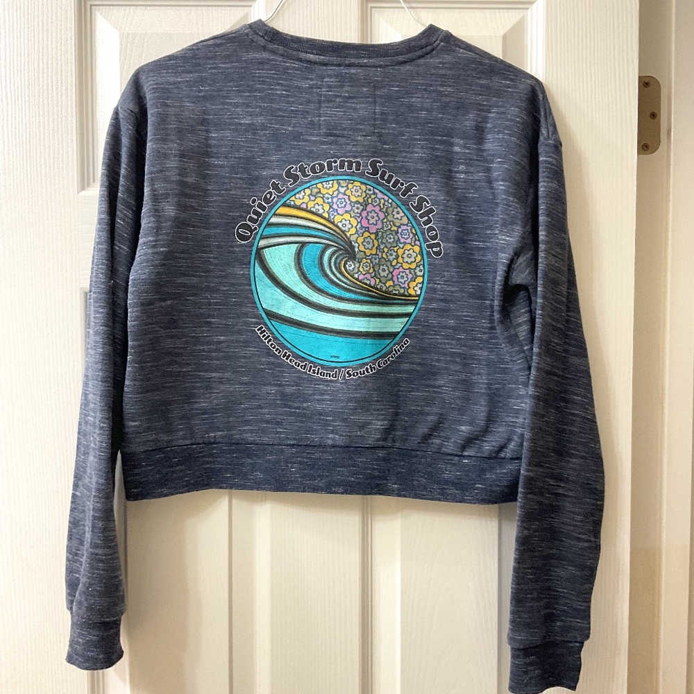 Quiet Storm Crop Sweatshirt, Size S
